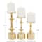 CosmoLiving by Cosmopolitan Gold Aluminum Pillar Candle Holder Set